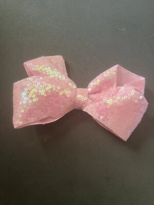 Rosa Flor Lentejuelas Gasa Tela Arco 6” Ancho Pasador Pinza para el Pelo  Foto 1 de 3