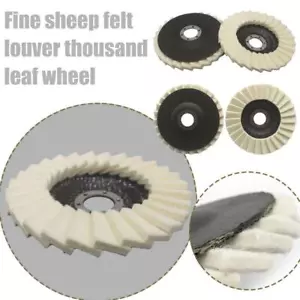 Wool Flap Felt Disc Angle Grinder Polishing Buffing New For Metal Wheel V0D5 - Picture 1 of 18
