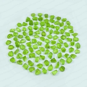 Natural peridot Rough Gemstone Specimen peridot crystal raw Loose rough 5-8 mm - Picture 1 of 8