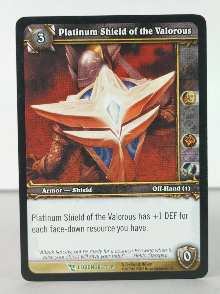 Platinum Shield of the Valorous - March of the Legion - 266/319 - Uncommon - Image 1 of 1