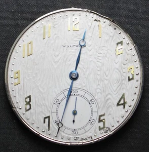 1915 Waltham Riverside A 14s 19j Pocket Watch MOVEMENT ONLY - Parts/Repair - Picture 1 of 2