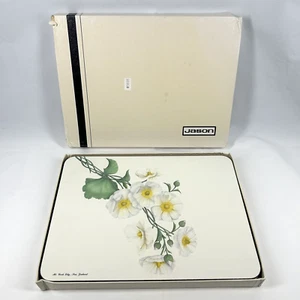 Vintage JASON Placemats New Zealand Wild Flowers Cork Backed Box Set of 6 Large - Picture 1 of 24