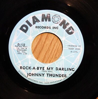 JOHNNY THUNDER Soul 45rpm Rock-A-Bye My Darling b/w The Rosy Dance HEAR Foto 1 de 2
