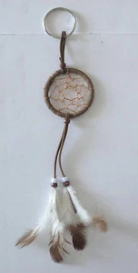 Traumfänger gefiederter Schlüsselanhänger 8", Ring 1" - Bild 1 von 1