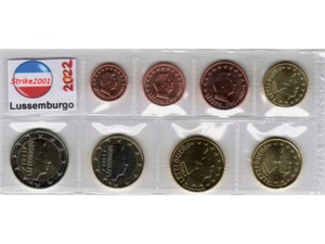Euro LUSSEMBURGO 2022 - 8 monete FDC in Blister - Foto 1 di 1