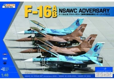KINETIC F16 AB NSAWC ADVERSARY – MODELLO IN PLASTICA DA MONTARE K48004 SCALA 1:4 - Immagine 1 di 4
