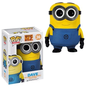 DESPRECIABLE ME 2 - FIGURA DE VINILO DAVE MINION PELÍCULAS POP TOTALMENTE NUEVAS - Imagen 1 de 1
