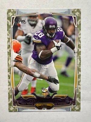2014 Topps Camo #51 Adrian Peterson #'d 385/399 Vikings - Image 1 of 2