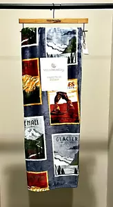 National Parks Plush Throw Blanket 50"x70" NWTs Glacier Yellowstone Yosemite + - Picture 1 of 7