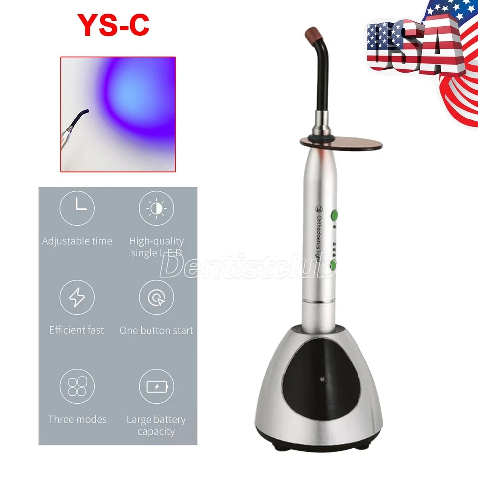 USPS Wireless Dental LED Curing Light Lamp Rechargeable Superior Lighting 2700mw
