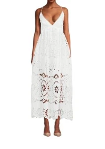 Zimmermann Lexi Embroidered Slip Dress | White, Backless, Anglaise, Embroidered - Bild 1 von 9