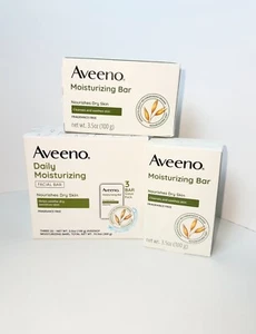 Aveeno Daily Moisturizing Facial Bar 5 Bars Total EACH Sealed Nourishes Dry Skin - Picture 1 of 1