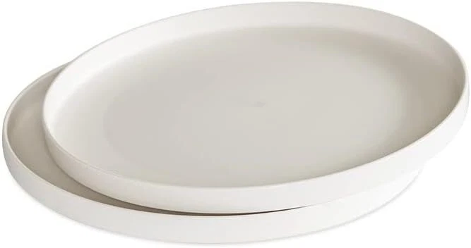 10-Inch Meal Plate, Set of 2, White - Image 1 of 3