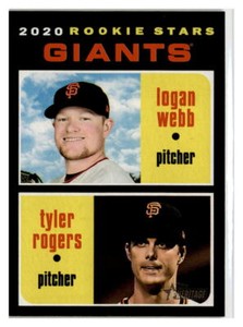 2020 Topps Heritage #276 Logan Webb / Tyler Rogers RS, RC