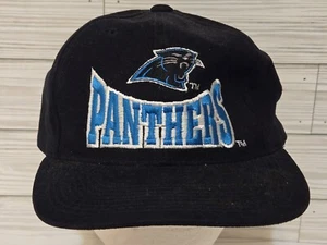 De colección Carolina Panthers Black Dome Twill NFL Drew Pearson Sombrero Gorra Snapback/con Pin - Imagen 1 de 9