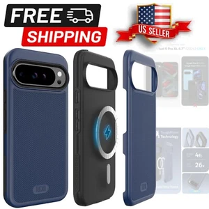 Indigo Blue MagSafe Compatible Slim Case with Enhanced Grip for Pixel 9 Pro XL - Picture 1 of 10