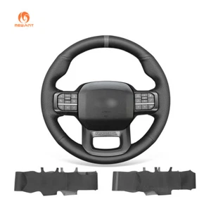 Funda de volante MEWANT DIY negra cuero sintético para Ford F-150 (Raptor) 2021-2023 - Imagen 1 de 9
