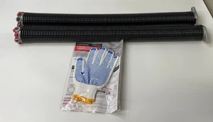 •Kaimindogz pair of 28" Garage Door Torsion Springs Set with gloves - Picture 1 of 6