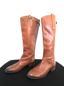 Sam Edelman Penny braune kniehohe Damen-Reiterstiefel aus Leder Größe 9,5 W - Bild 1 von 11