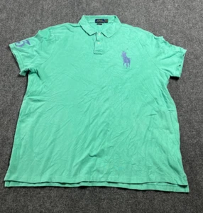 Polo Ralph Lauren Classic Fit #3 Short Sleeve Big Pony Blue Shirt Size 2XL - Picture 1 of 14