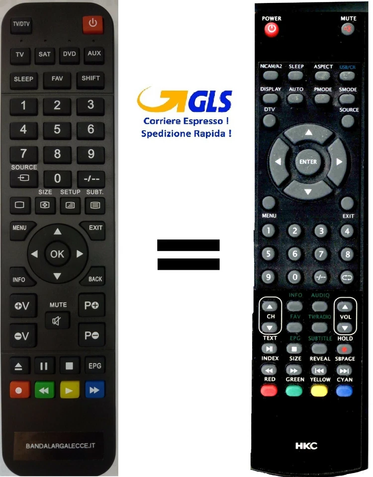Telecomando gia' programmato per HKC - Immagine 1 di 1