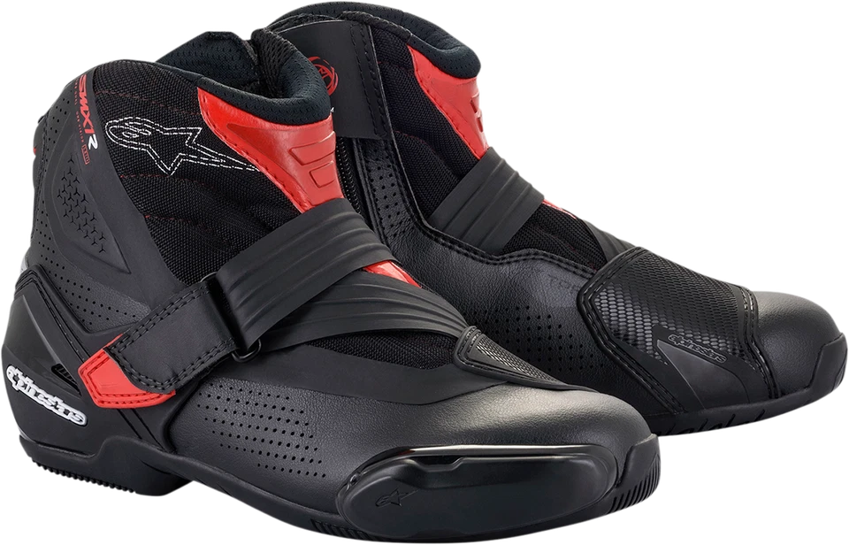 Botas Alpinestars SMX-1R ventiladas V2 EE. UU. 9,5 / UE 44 negras/rojas Foto 1 de 1