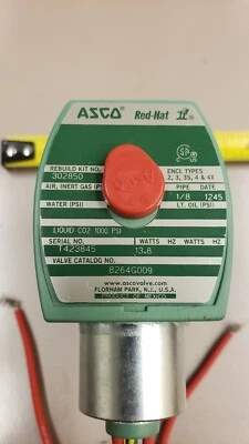 asco red hat solenoid valve 8264G009 1/8" Cryogenic, 3/64" Orifice Dia, 120VAC - Image 1 of 4