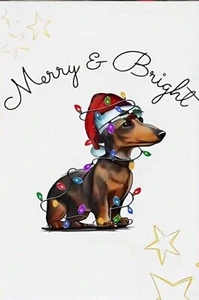 Weihnachtsgrußkarte Hund A5 Mama Papa Nan Schwester - Bild 1 von 1