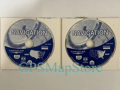 2003-2005 Dodge Ram Laramie 1500 2500 3500 RB4 Navigation U.S Map CD 2 Disc Set - Image 1 of 4