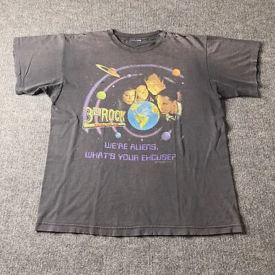 Винтажная мужская футболка 1996 3rd Rock From The Sun одинарный шов Xl 90-е ТВ-футболка состаренная - Изображение 1 из 4