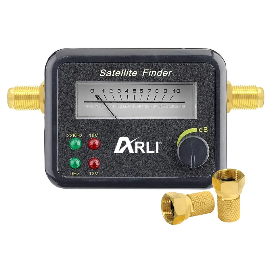 HD Satfinder Camping digital Satelliten Pegelanzeige SAT Finder vergoldet 4k UHD