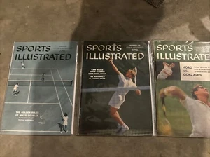 Lote de 3 revistas Sports Illustrated NEWSTAND todas como nuevas - casi nuevo tenis 1958 - Imagen 1 de 7