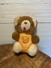 Vintage 1984 Animal Toy Imports  Plush Stuffed Orange/Brown Teddy Bear Small