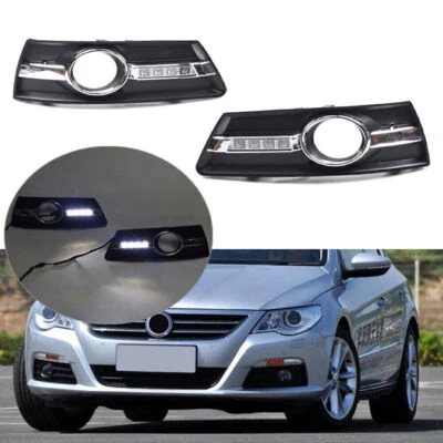 Kit de luces antiniebla blancas LED de circulación diurna 11 drl para Volkswagen CC 2010-2013 Foto 1 de 4