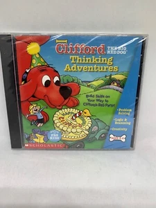 Lot of TWO Clifford Big Red Dog Thinking & Reading Learning Adventures PC CD-ROM - Picture 1 of 4