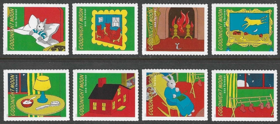 USA Sc. 6002a-h (F) Goodnight Moon 2025 MNH singles - Image 1 of 1