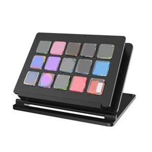 Streaming Controller LCD Keyboard 15 Key Dynamic Icons Display Long USB C Cable - Picture 1 of 8