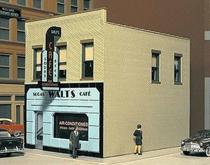 City Classics 1/87 HO Scale 1930s MAIN STREET CAFE w/Store Window Signs & Decals - Picture 1 of 3