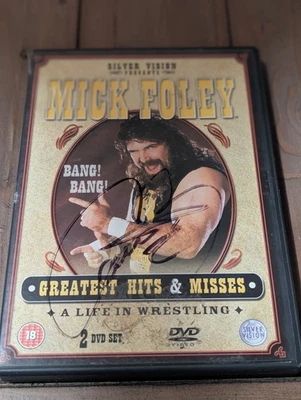Mick Foley Signed WWE DVD Greatest Hits & Misses  Bang Bang! Wrestling Autograph - Image 1 of 4
