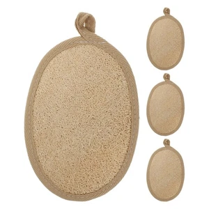  4 Stück Natürlicher Luffa Peeling Luffa mit Riemen für Körper - Gesicht - Bild 1 von 12