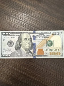 $100 CASH - $100 Dollar Bill - Blue Note - United States note USD - Lot 9155C - Picture 1 of 8