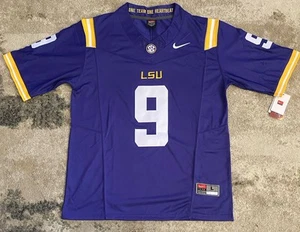 Maglia LSU TIGERS JOE BURROW "BURREAUX" adulto uomo grande nuova con etichetta - Foto 1 di 7