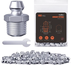 1/8"-27 Zerk Fettverschraubungen, SAE Schmiernippel mit geraden, Schmierverschraubungen  - Bild 1 von 12