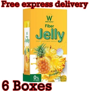 6 X WINK WHITE W Fiber Jelly Pineapple Dietary Supplement Help Excretion - Picture 1 of 7