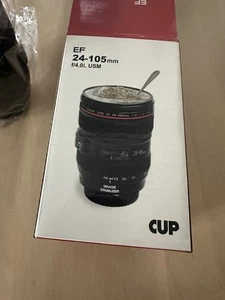 TRAVEL COFFEE MUG EF 24-105mm F/4L IS USM Standard Zoom Lens - Picture 1 of 5