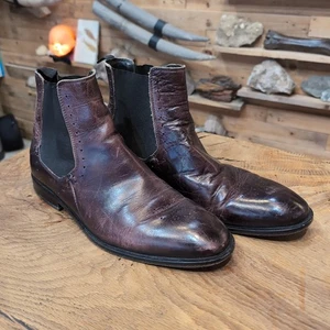Botas Chelsea Vero Cuoio Italianas Cuero Marrón Punta de Ala - Para Hombre Talla 9.5 - Imagen 1 de 9