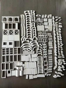 335 LEGO WHITE Castle House Window Turrets Arches Walls Bricks Door Custom Build - Picture 1 of 17