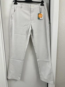 NWT $120 PUMA X QUET GOLF MEN'S PANTS ATHLETIC SEDATE GRAY UPF 50+ LONG TROUSERS - Picture 1 of 24