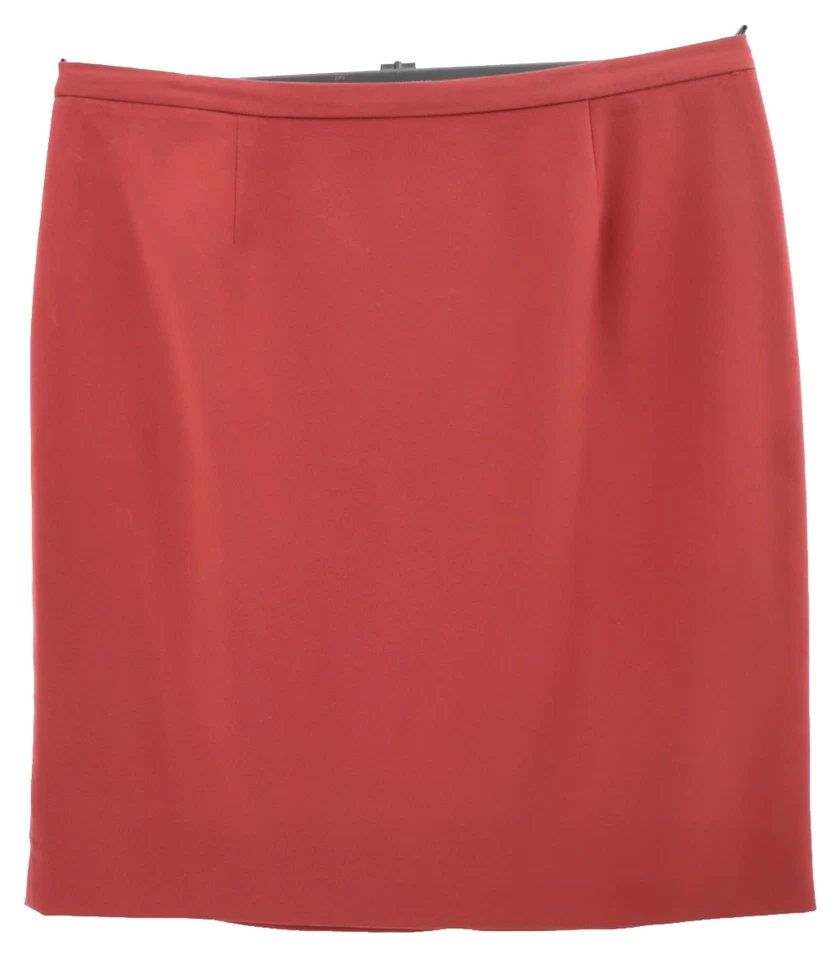 Falda lápiz recta para mujer EAST 5TH 100 % poliéster carrera roja talla 20WP Plus Foto 1 de 4