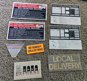 Vintage USPS Postal Service Logo Decal Sticker Label Collection Box Lot - Picture 1 of 2